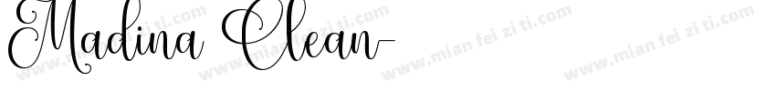 Madina Clean字体转换